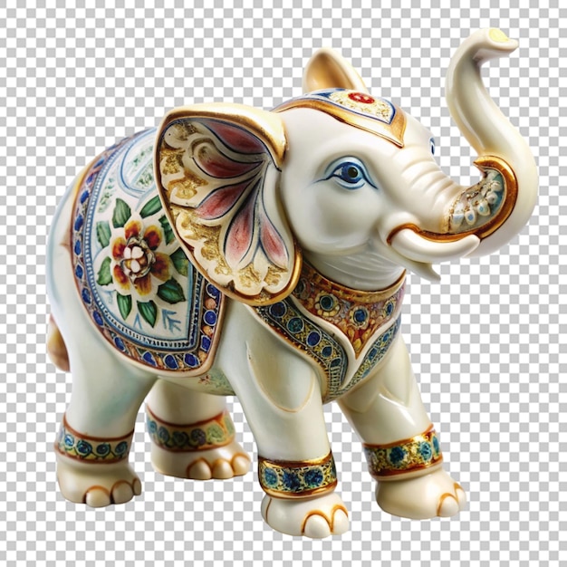 PSD estatueta de elefante de porcelana