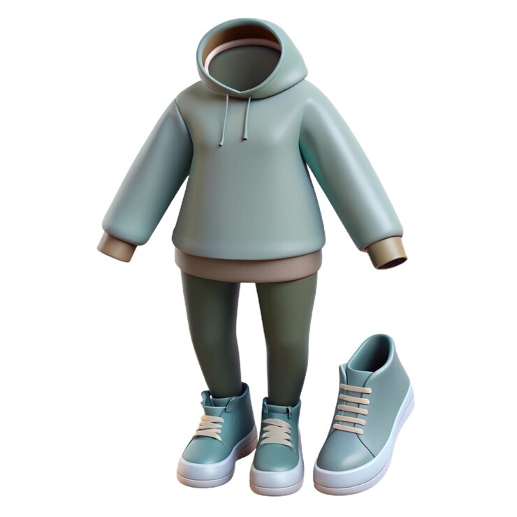 PSD una estatuilla de una persona con una capucha y zapatos