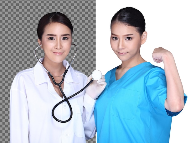 Esteticista médico diagnosticar formato de rosto, pele, cuidados, rinoplastia, nariz, paciente, isolado. V Shape lifting Face na bela mulher dos anos 20 para injetar o brilho do preenchimento de Botox na pele. estúdio fundo branco meio corpo