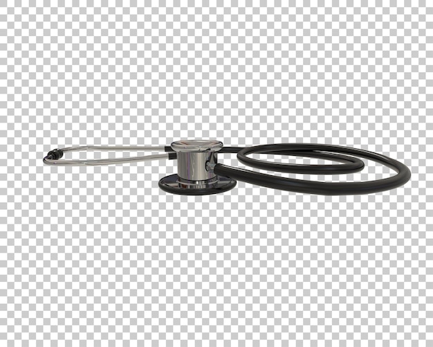 Estetoscópio isolado no fundo ilustração de renderização 3D