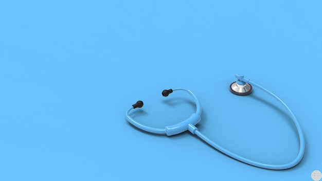 Estetoscopio médico ilustración 3d para el concepto de atención médica médica