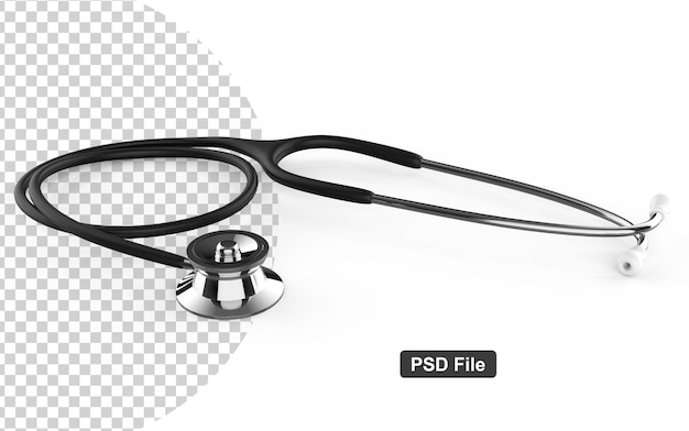 estetoscópio médico preto