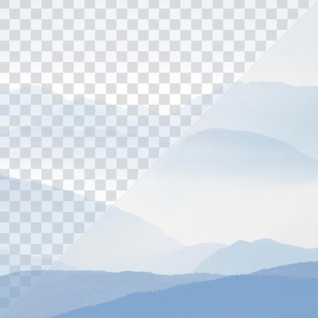 Esthétique png paysage arrière-plan nature conception transparente