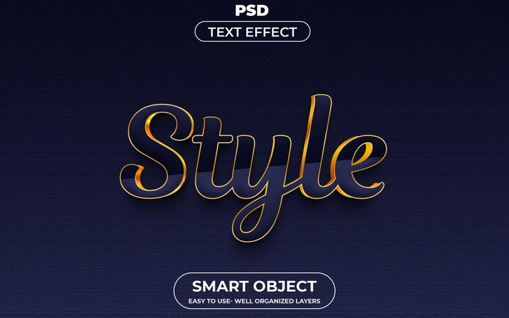 PSD estilo 3d estilo de efecto de texto editable plantilla psd premium con fondo