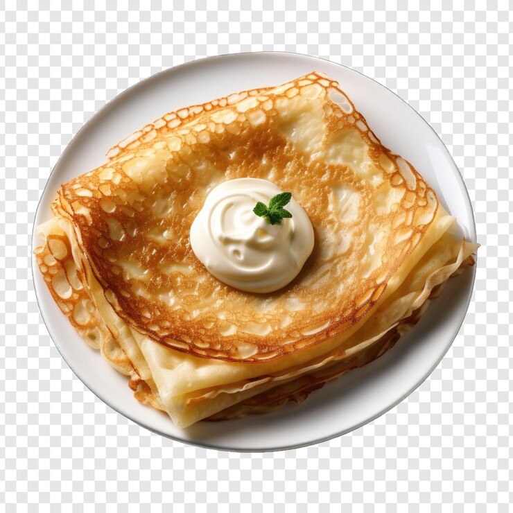 PSD estilo aislado de crepe suizo png con fondo blanco ia generativo minimalista