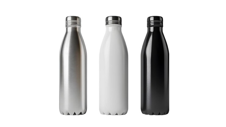 PSD estilo de las botellas de agua de acero inoxidable