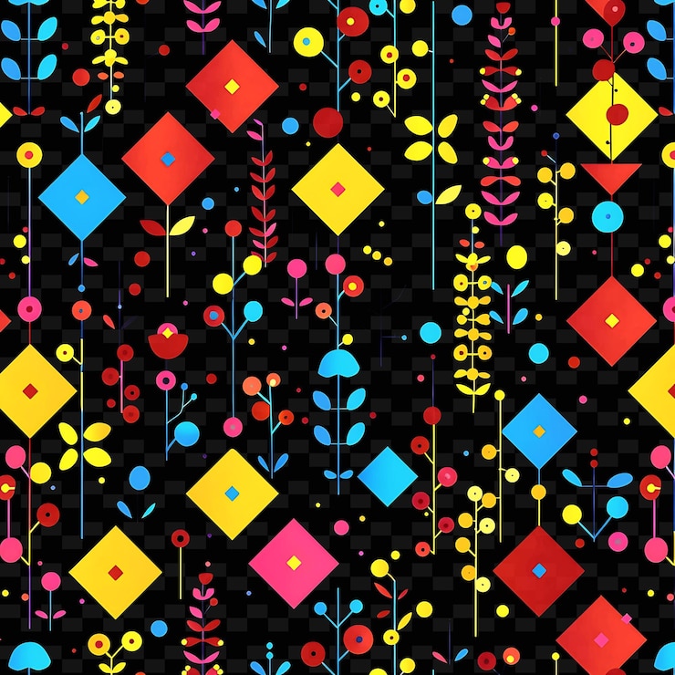 PSD estilo caprichoso trellises pixel art con formas lúdicas y textura creativa diseños de artículos de neón y2k