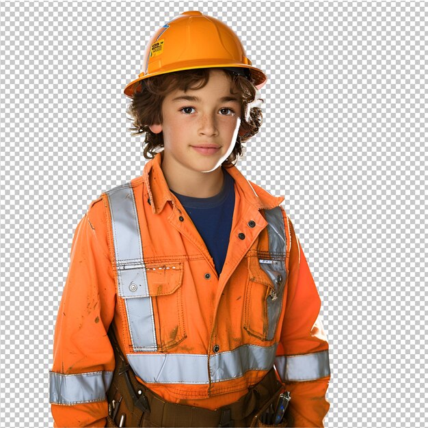 PSD estilo de construcción de retrato de niño