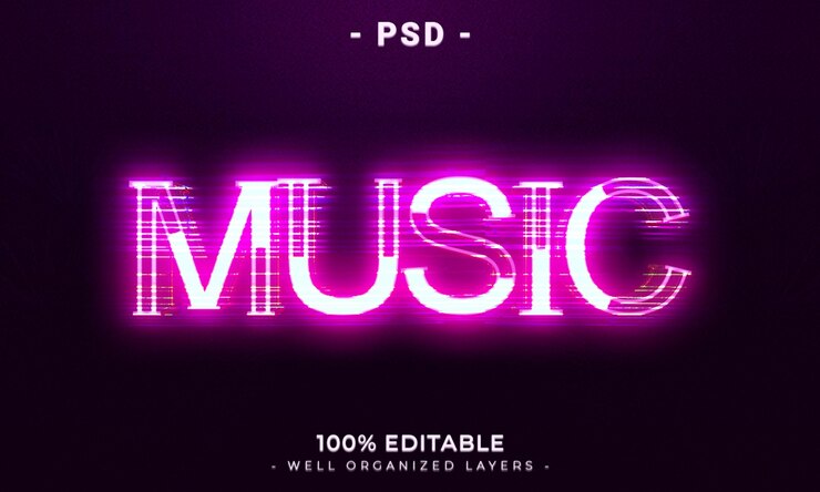 PSD estilo de efeito de texto 3d editável com fundo