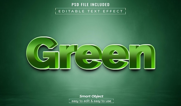 Estilo de efeito de texto 3D editável em PSD
