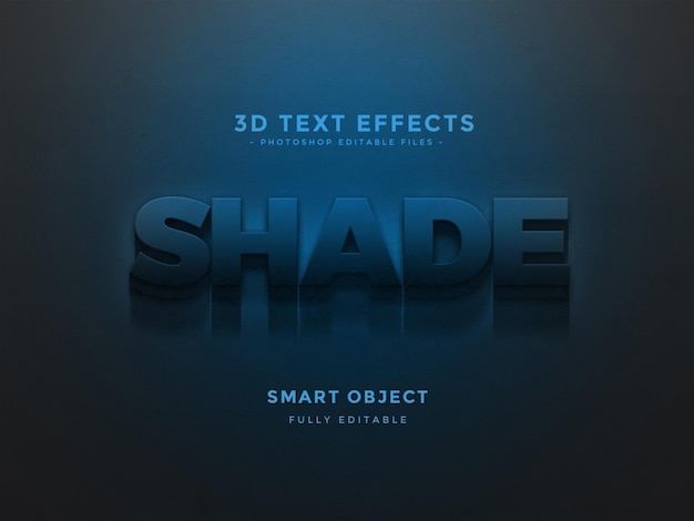 Estilo de efeito de texto 3d editável legal