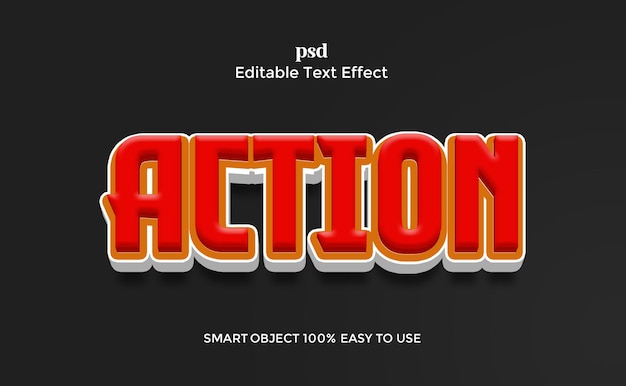 Estilo de efeito de texto 3D