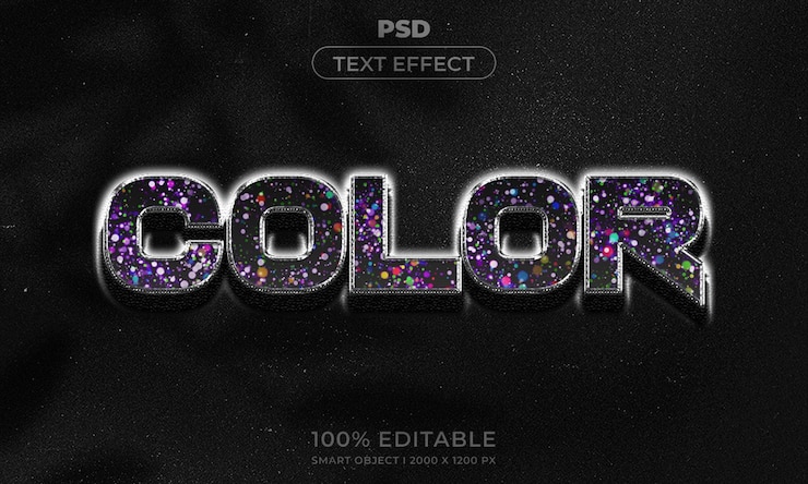 PSD estilo de efeito de texto editável 3d com fundo