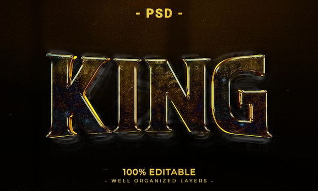 Estilo de efeito de texto editável 3D com fundo