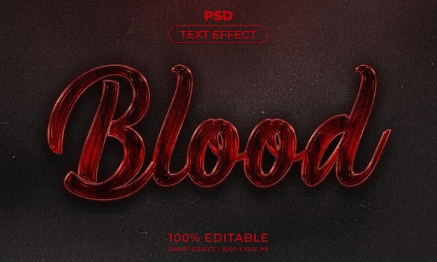 Estilo de efeito de texto editável 3D com fundo