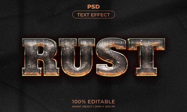 Estilo de efeito de texto editável 3D com fundo