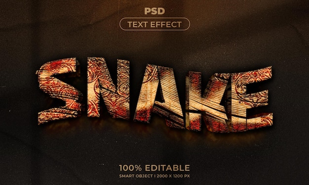 Estilo de efeito de texto editável 3D com fundo