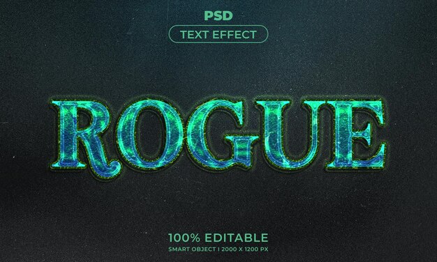 Estilo de efeito de texto editável 3D com plano de fundo