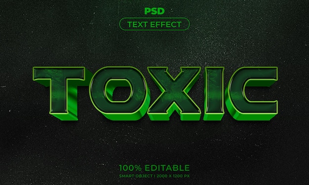 Estilo de efeito de texto editável 3D com plano de fundo