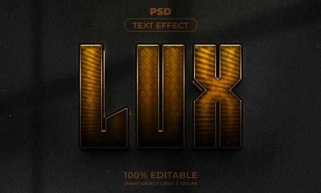 PSD estilo de efeito de texto editável 3d com plano de fundo