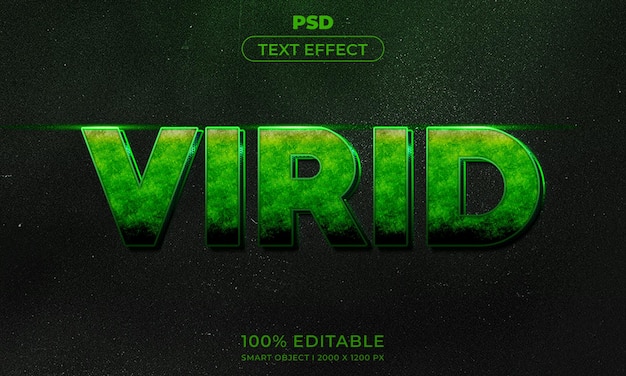 Estilo de efeito de texto editável 3D com plano de fundo