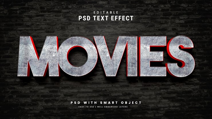Estilo de efeito de texto editável em 3D PSD Premium