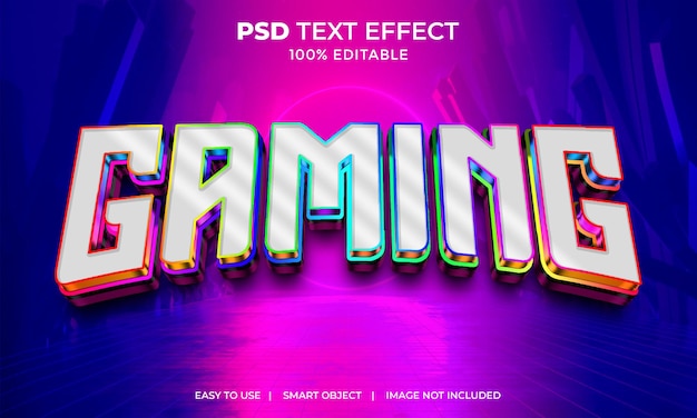 estilo de fonte de efeito de texto de jogo editável
