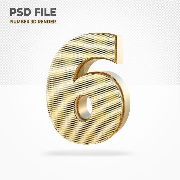 Estilo de luxo 3D Number