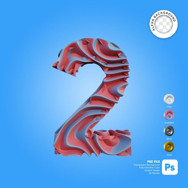 Estilo de onda 3D número 2