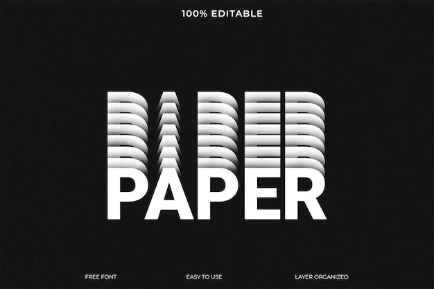 Estilo de texto em papel