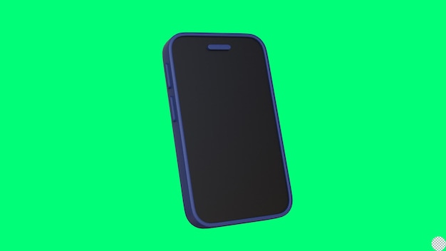 estilo de dibujos animados smartphone 3d render ilustración aislada