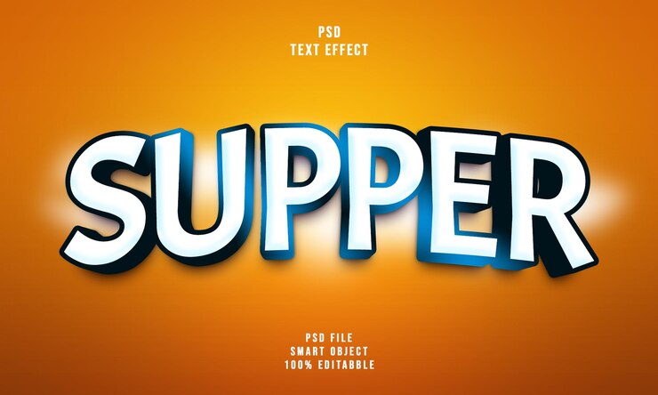 PSD estilo de efecto de texto 3d de la cena psd