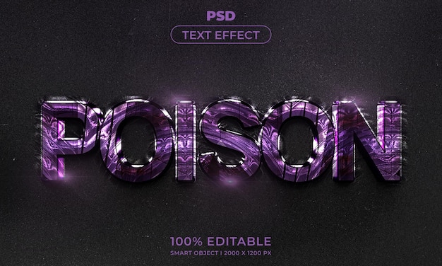 Estilo de efecto de texto 3D editable con fondo