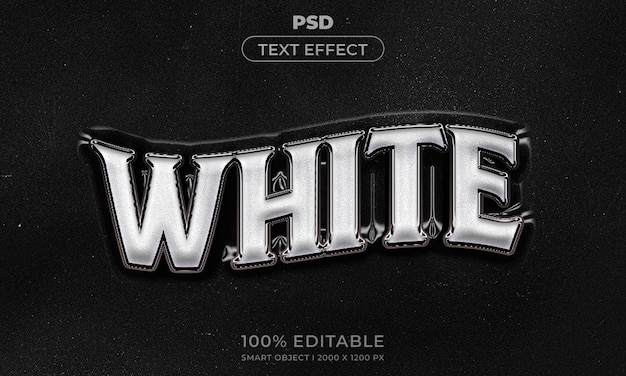 Estilo de efecto de texto 3D editable con fondo