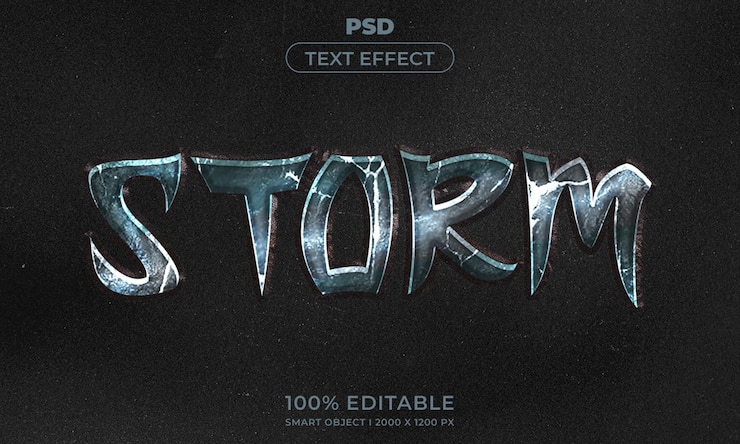PSD estilo de efecto de texto 3d editable con fondo