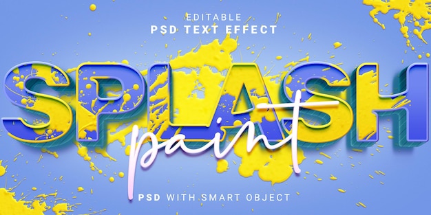 PSD estilo de efecto de texto 3d editable