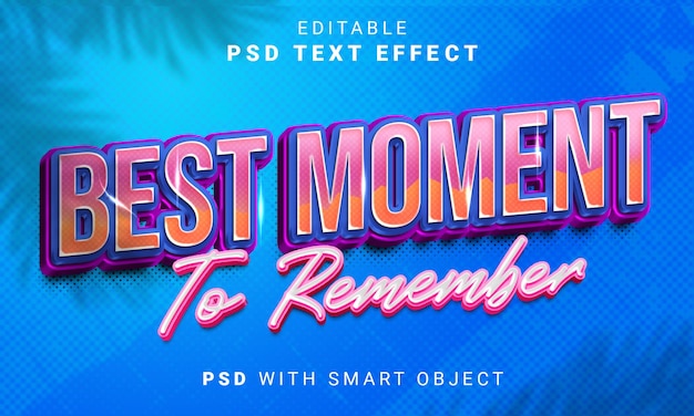 PSD estilo de efecto de texto 3d editable