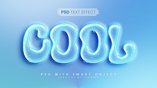 PSD estilo de efecto de texto 3d genial