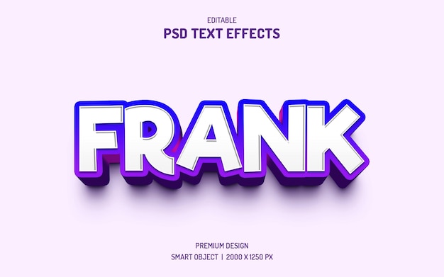 Estilo de efecto de texto 3d