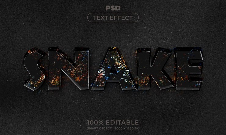 PSD estilo de efecto de texto editable 3d con fondo