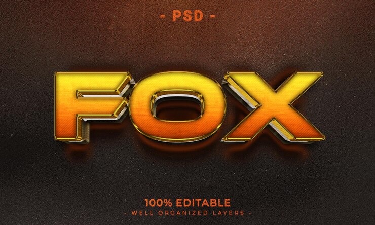 PSD estilo de efecto de texto editable 3d con fondo
