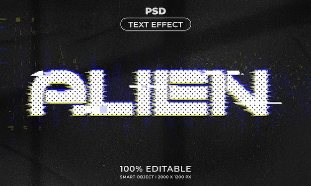 Estilo de efecto de texto editable 3d con fondo