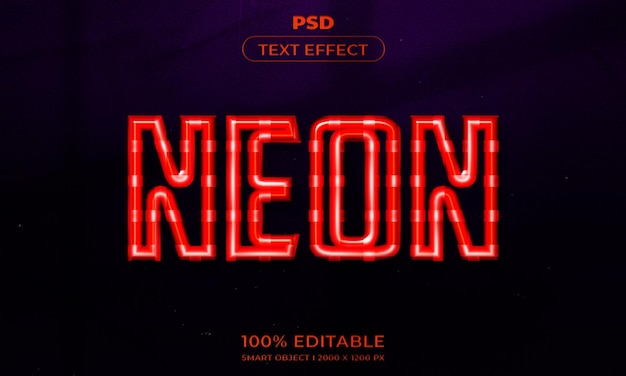 Estilo de efecto de texto editable 3d con fondo