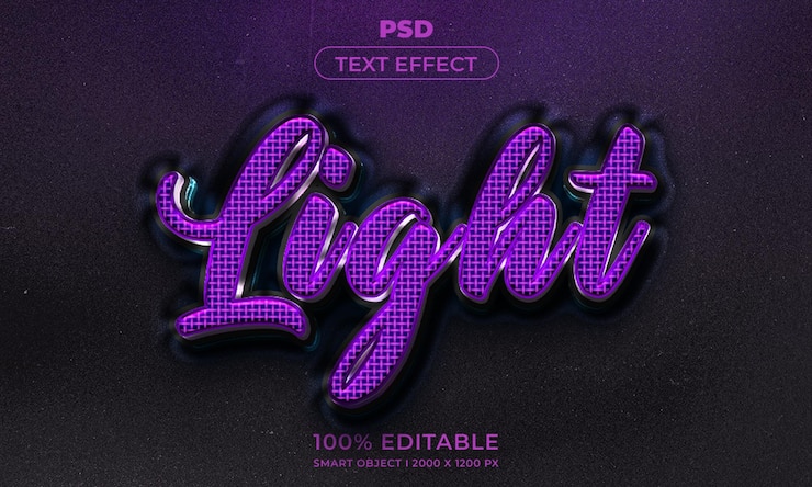 PSD estilo de efecto de texto editable 3d con fondo