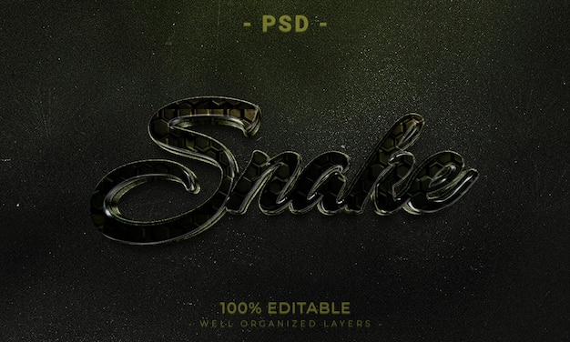Estilo de efecto de texto editable 3d con fondo