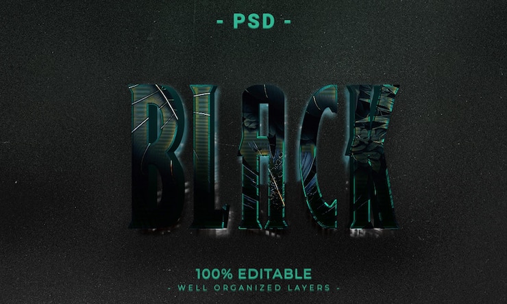 PSD estilo de efecto de texto editable 3d con fondo
