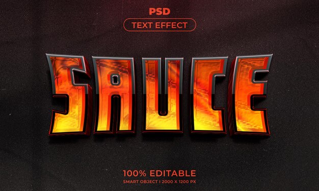 Estilo de efecto de texto editable 3d con fondo