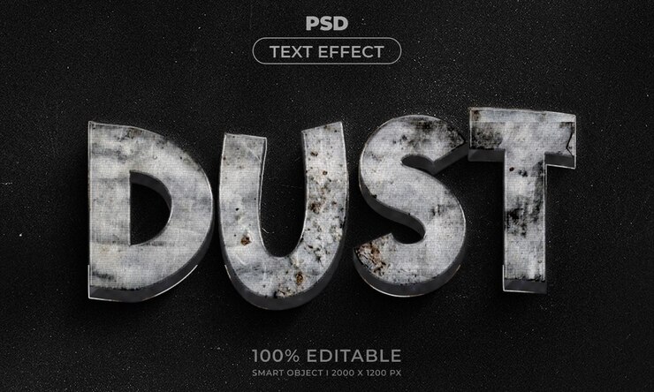 PSD estilo de efecto de texto editable 3d con fondo