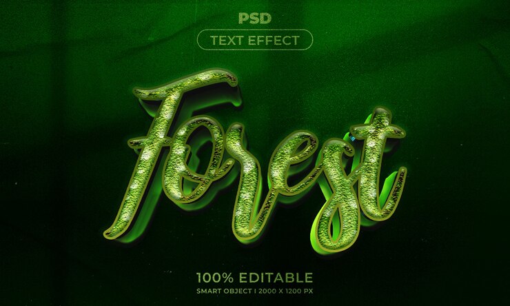 PSD estilo de efecto de texto editable 3d con fondo
