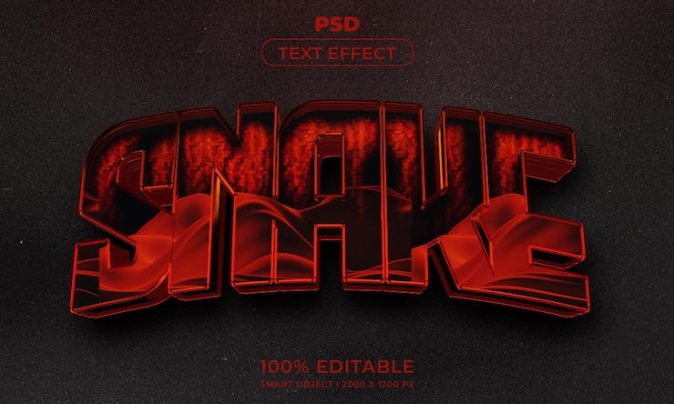 PSD estilo de efecto de texto editable 3d con fondo